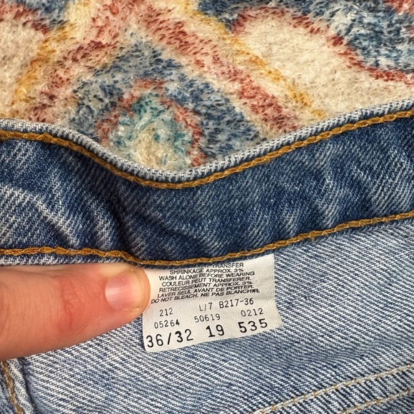 Vintage Levi’s 619 Orange Tab Blue Jeans Size 35 - Picture 4 of 6